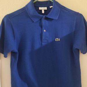 Lacoste Boys Blue Polo Shirt